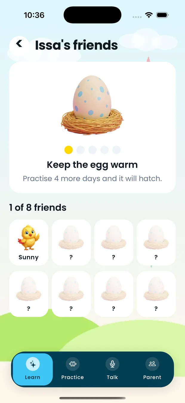 Hinya app: Bird friends