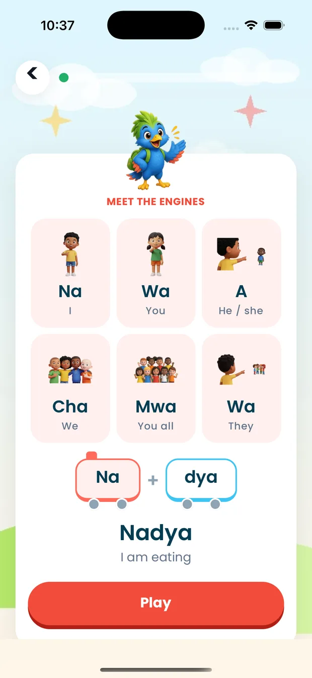 Hinya app: Word Train