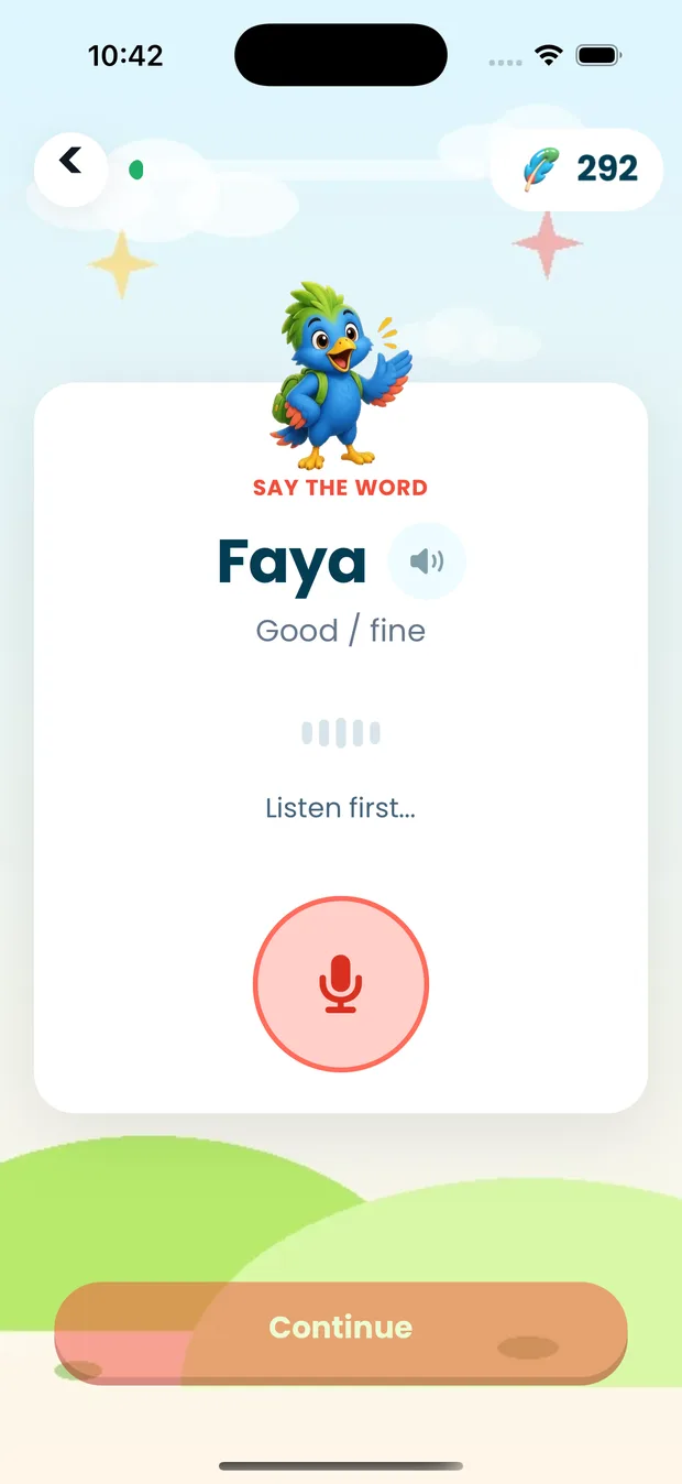 Hinya app: Say it